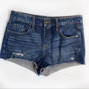 Mossimo High Rise Cutoff Jean Shorts Denim